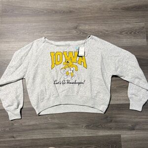 Hollister Cropped Iowa Basketball Sweatshirt